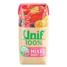 Unif100%多种莓果复合果蔬汁200ml/盒