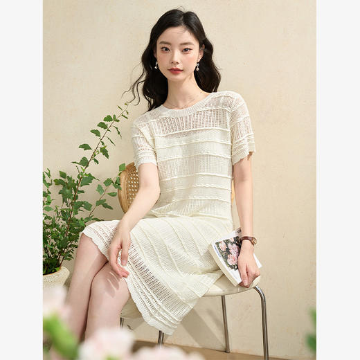 海边度假波西米亚套装女吊带裙搭镂空罩裙两件套V2842179 商品图3