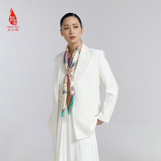 SAINTJOY/上久楷 真丝方巾   链锁千羽   FJS24011 商品图5