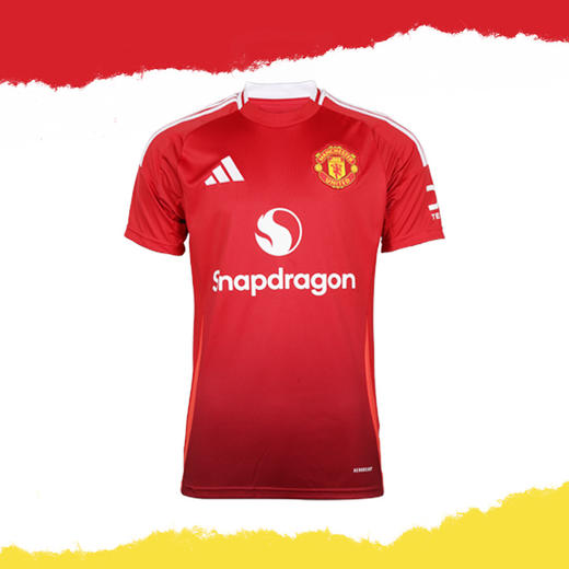 小李子ADIDAS阿迪达斯24/25赛季曼联主场球迷版球衣短袖成人男IU1397 商品图4