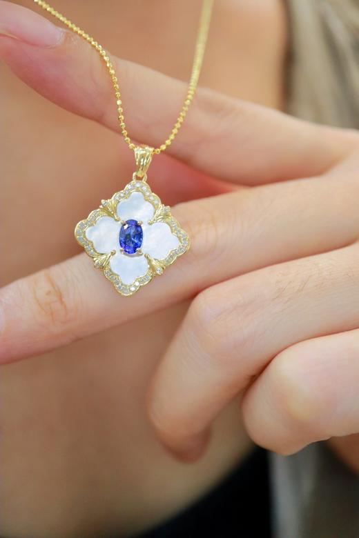 0.56ct 蓝宝石吊坠 商品图8