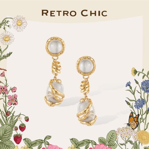 【张婧仪&刘惜君&王悦伊同款】Garden of Eden 伊甸园系列 | 弗洛拉水晶藤蔓耳环 商品图0