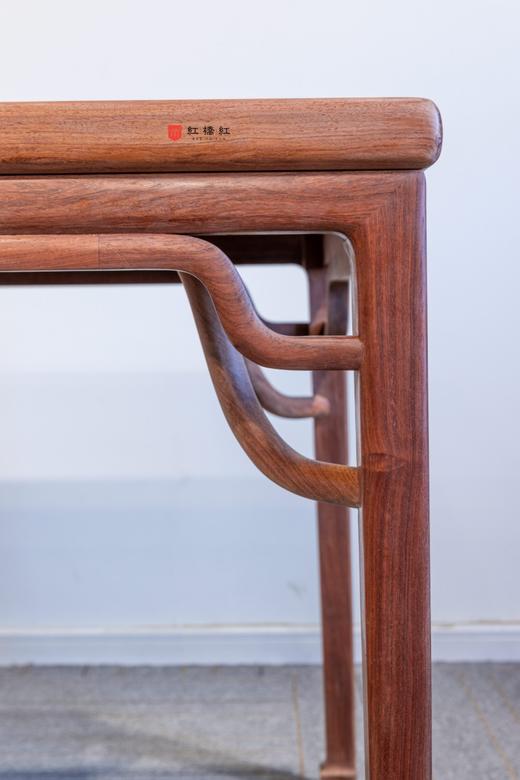 红桥红  家具严选  缅甸花梨(大果紫檀）  【176 马蹄腿罗锅枨 方桌】 商品图2