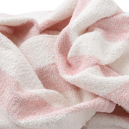 雪莉毛巾系列 方巾/面巾/浴巾/窄版浴巾/小浴巾 全棉毛巾 粉白条纹/黄绿白条纹/蓝绿黄条纹/灰白条纹/深蓝白条纹/棕白条纹 商品图7