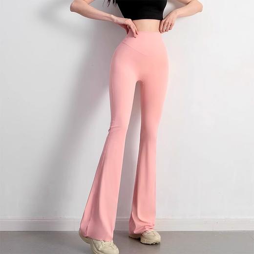 跃牌【化蝶双飞】系列 微喇瑜伽裤女高腰收腹提臀喇叭裤TM0174 商品图4