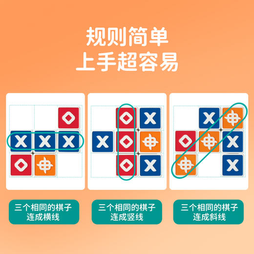【一刻馆】 trixo 3D井字棋  FLEXIQ正版海外儿童益智逻辑桌游 商品图2