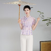 【夏蝶】真丝汉交领新中式国风，日常改良喇叭袖唐装上衣XGT- T24113 商品缩略图0