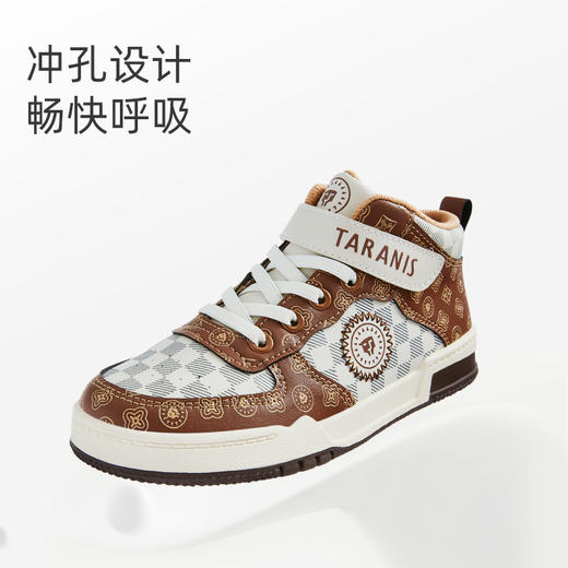 泰兰尼斯秋季中大童时尚复古运动板鞋T02D3C3195 商品图3