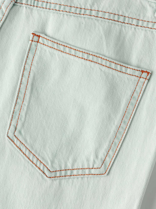 COCO ZONE 夏季设计感明线牛仔裤垂感显瘦直筒裤CC1B1307 商品图9