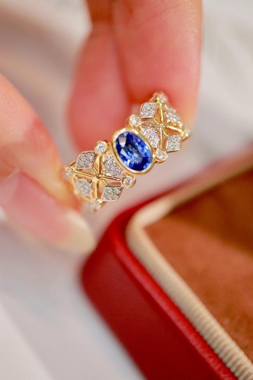 0.51ct 蓝宝石戒指 商品图3