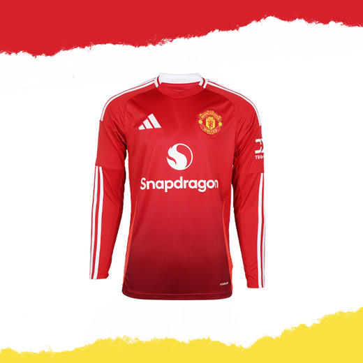 小李子ADIDAS阿迪达斯24/25赛季曼联主场球迷版球衣长袖成人男IT1971 商品图4