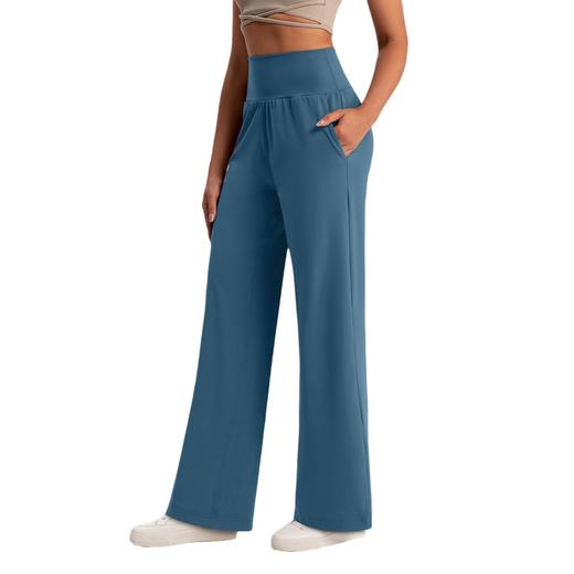 跃牌【倚窗听雨】系列 新款阔腿裤女宽松显瘦高腰直筒裤CK054 商品图3