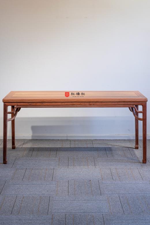 红桥红  家具严选  缅甸花梨(大果紫檀）  【176 马蹄腿罗锅枨 方桌】 商品图0