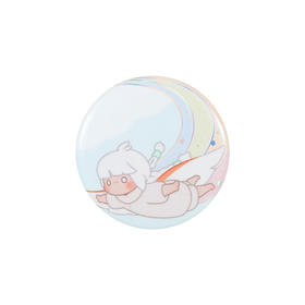 Sky纽扣徽章 - 彩虹尾迹