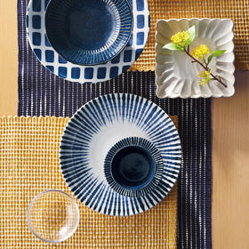 日本制超轻量餐具 缤纷 染十草 小碟/大碗/大盘