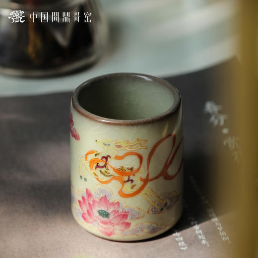 问鼎哥窑碎玉精工款萧竹杯 （九色鹿） 商品图1