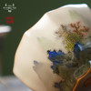 龙泉问鼎彩绘哥窑玲珑杯（青绿山水）（缺货） 商品缩略图1