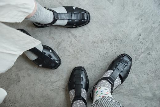 hcubuch黑色凉鞋 商品图9