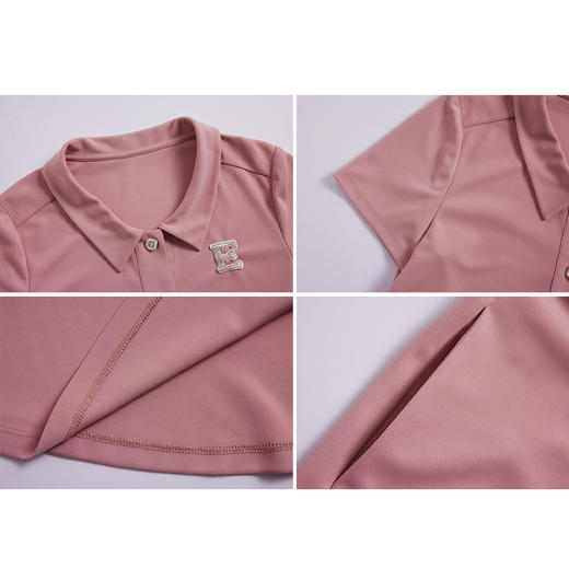 司歌运动休闲宽松短袖连衣裙翻领A891026Y 商品图1