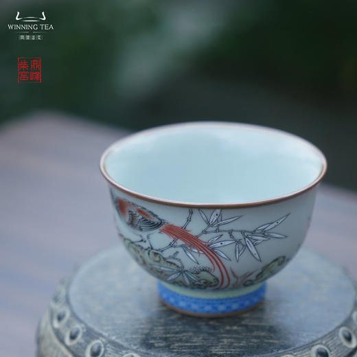 问鼎汝瓷鼎峰柴窑天青天河杯（胸有成竹）（缺货） 商品图1