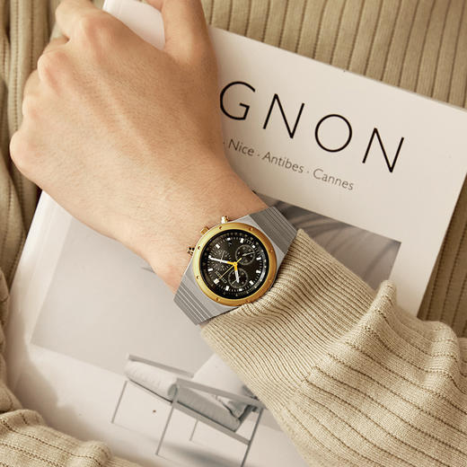 西铁城/CITIZEN复古光动能石英休闲经典男手表AT2544-64E 商品图11