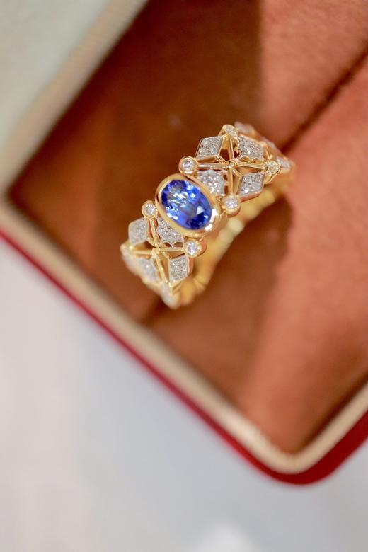 0.51ct 蓝宝石戒指 商品图2