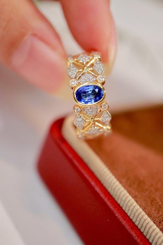 0.51ct 蓝宝石戒指 商品图5