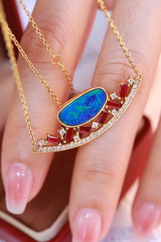 2.6ct 欧泊项链 商品图1