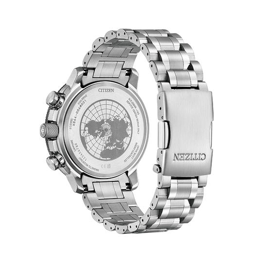 西铁城/CITIZEN不锈钢覆GIP光动能万年历 电波男表BY3006-53E 商品图7