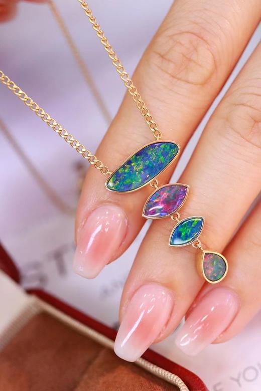 3.7ct 欧泊项链 商品图3