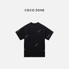 COCO ZONE  美式字母印花短袖T恤显瘦圆领上衣CC2C1325 商品缩略图1