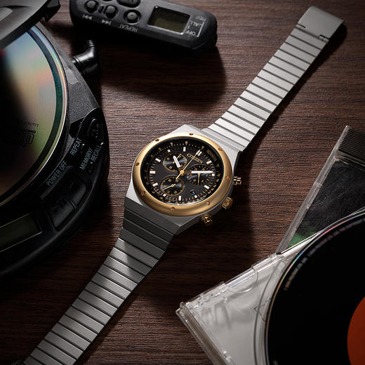 西铁城/CITIZEN复古光动能石英休闲经典男手表AT2544-64E 商品图7