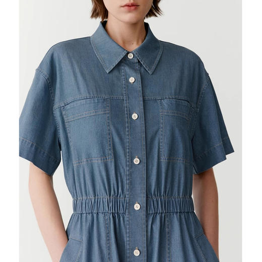 裁缝学苑AQ317夏季新款斜纹棉弹牛仔连衣裙纸样女装裙子服装打板 商品图5