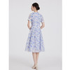司歌提花雪纺短袖收腰连衣裙A891093X 商品缩略图3