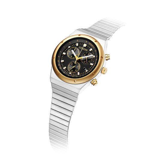 西铁城/CITIZEN复古光动能石英休闲经典男手表AT2544-64E 商品图2