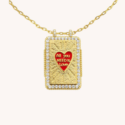 北京仓｜MYA-BAY-RED HEART BOHEME-红色爱心 珐琅 守护符 项链［比利时设计师］ 商品图0