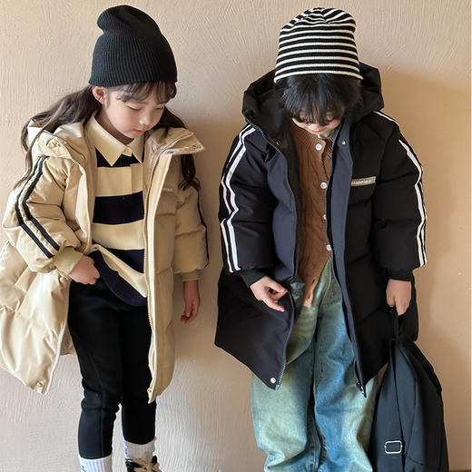 反季清仓第一波！俊淳韩国KR中长款连帽加厚羽绒棉服 商品图6