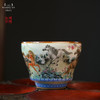 问鼎汝瓷鼎峰柴窑天青馥郁杯（绘画八骏图） 商品缩略图0