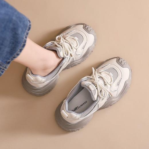 ZHR则则丑萌老爹鞋女网面透气大头萌鞋复古休闲鞋厚底运动登山鞋 商品图7