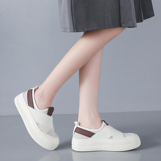 重磅推荐💥比皮鞋还舒服！比运动鞋会好看！超百搭👍【千吉娜Chigina.厚底帆布渔夫鞋】一脚蹬懒人通勤必备单品✅ 商品图2