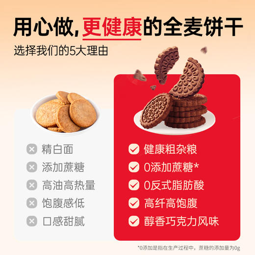 七年五季全麦巧克力饼干休闲解馋零食办公室充饥代餐网红小吃整箱 商品图2