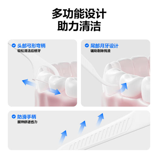 参半自动盒装牙线棒--100只 商品图3