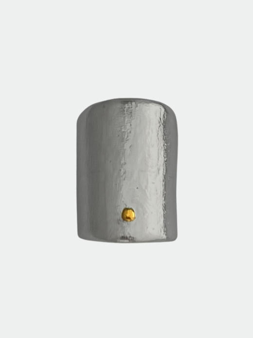 ABOAB｜GOLD CUBE FLAT Ring MIX [ 开口戒指  金银混  ] 商品图1