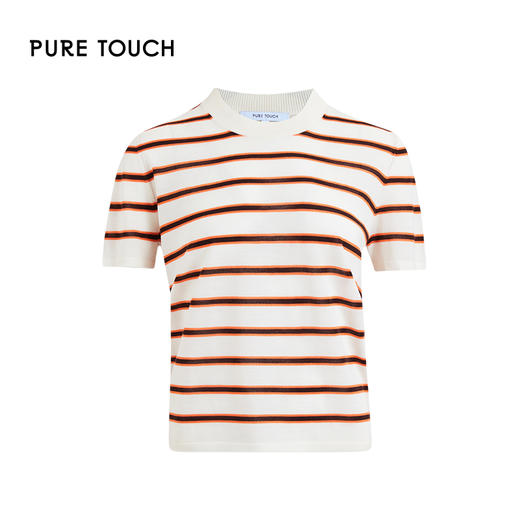 pure touch女士100%精纺绵羊毛短袖针织衫1346243339 商品图4