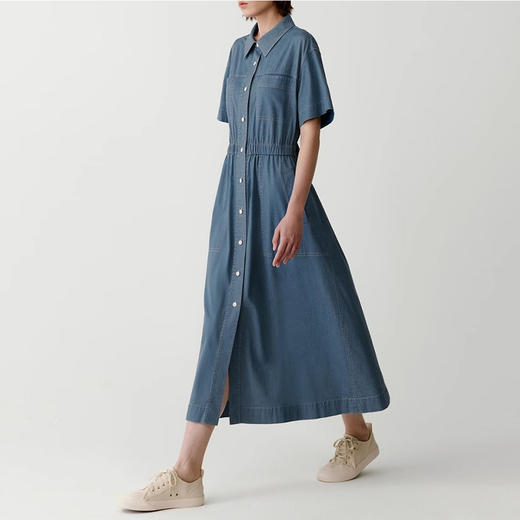 裁缝学苑AQ317夏季新款斜纹棉弹牛仔连衣裙纸样女装裙子服装打板 商品图4