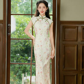 花田提花文艺古典风老上海风情旗袍HYM23611