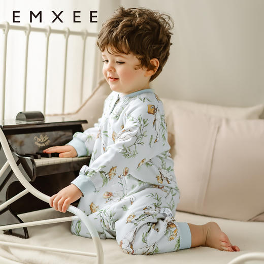 【宝宝安睡】嫚熙婴儿睡袋宝宝四季通用桑蚕丝纱罗分腿睡袋夏季款防惊跳防踢被 商品图5