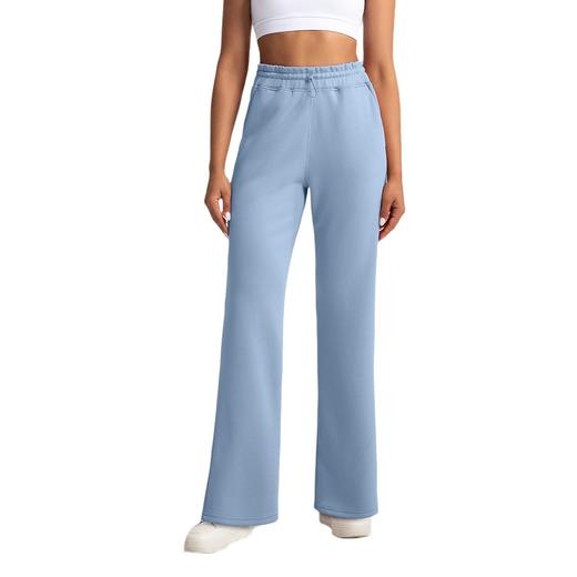 跃牌【倚窗听雨】系列 砂洗莫代尔瑜伽裤女空气层高腰宽松跑步运动健身长裤CK050 商品图3