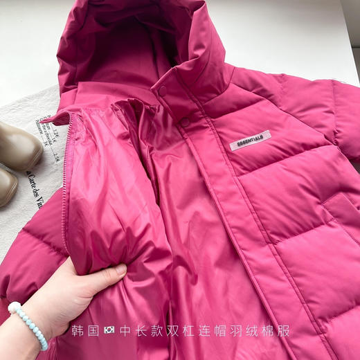 反季清仓第一波！俊淳韩国KR中长款连帽加厚羽绒棉服 商品图12