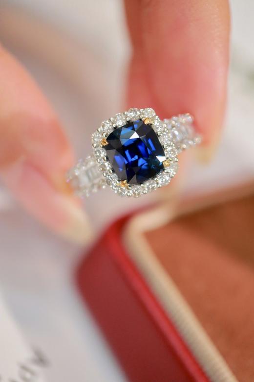 2.2ct 蓝宝石戒指 商品图6